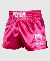 VENUM SPODENKI MUAY THAI CLASSIC PINK/WHITE