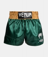 VENUM SPODENKI MUAY THAI CLASSIC GREEN/GOLD/WHITE