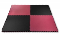 MATA PUZZLE 4 CM CZARNO - CZERWONA