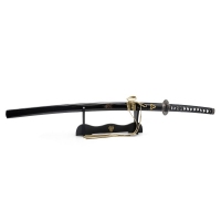 KATANA STAINLEES STEEL BLACK/GOLDEN - KPL ZE STOJACZKIEM