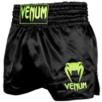 VENUM SPODENKI MUAY THAI CLASSIC BLACK/NEO YELLOW